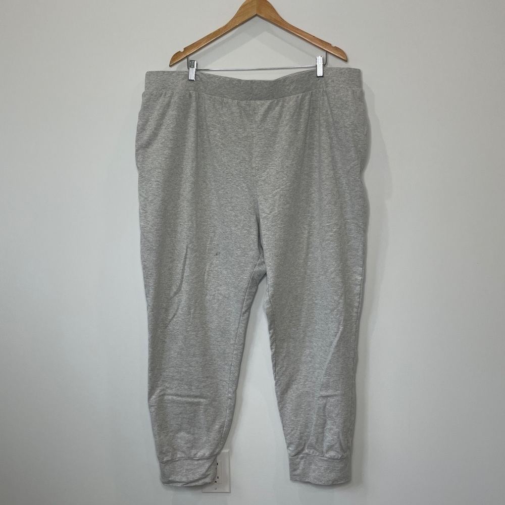 Open Edit 3X Light Gray Sweatpants with Pockets